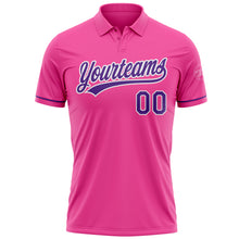 Загрузить изображение в средство просмотра галереи, Custom Pink Purple-White Performance Vapor Golf Polo Shirt
