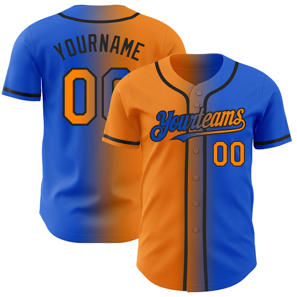 Custom Orange Orange-Gray Authentic Baseball Jersey – CustomJerseysPro