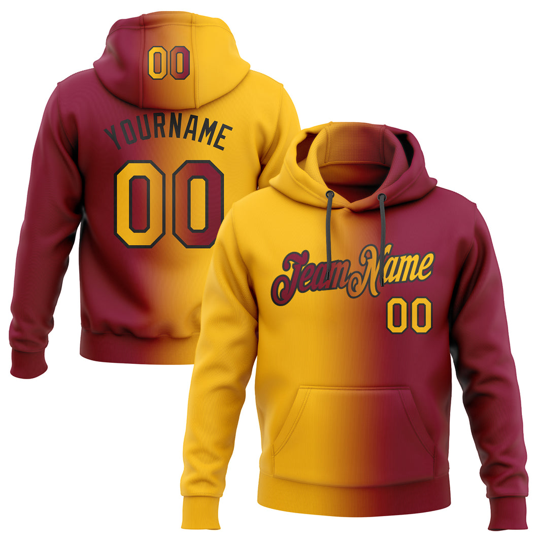 Maroon and gold hoodie online