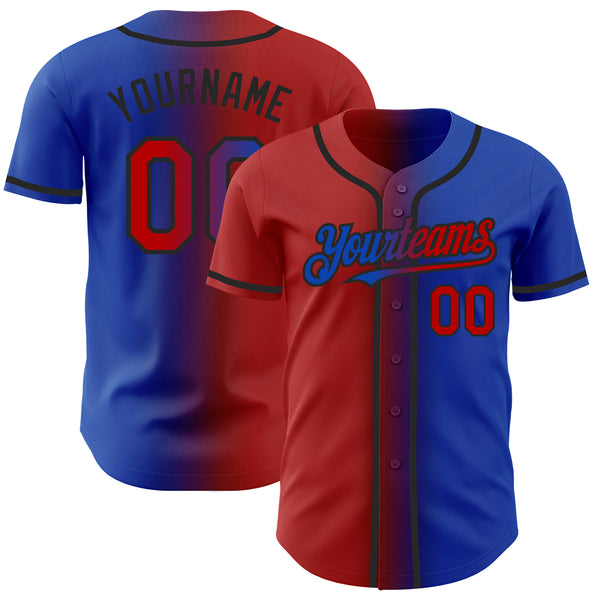 Royal blue and black cheap baseball jersey