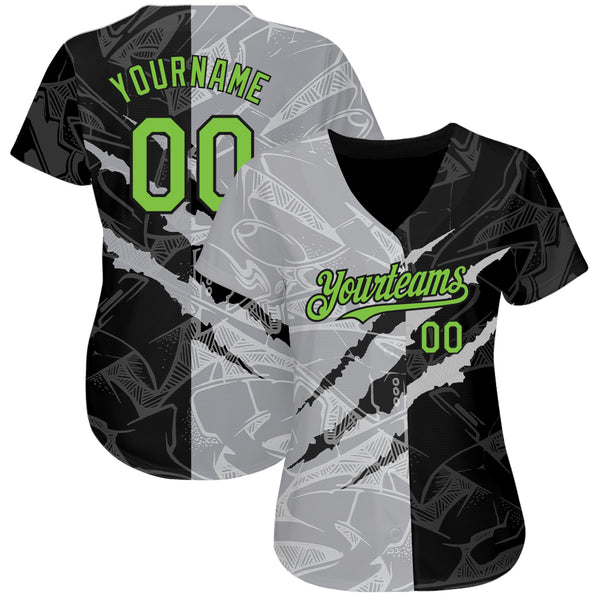 Cheap Custom Grass Green White-Black Mesh Authentic Throwback Football  Jersey Free Shipping – CustomJerseysPro