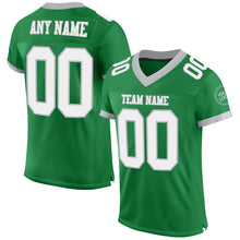 Загрузить изображение в средство просмотра галереи, Custom Grass Green White-Gray Mesh Authentic Football Jersey
