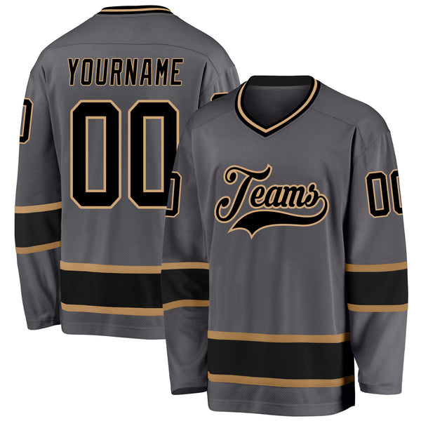 Cheap Custom Old Gold Purple-Black Hockey Jersey Free Shipping –  CustomJerseysPro