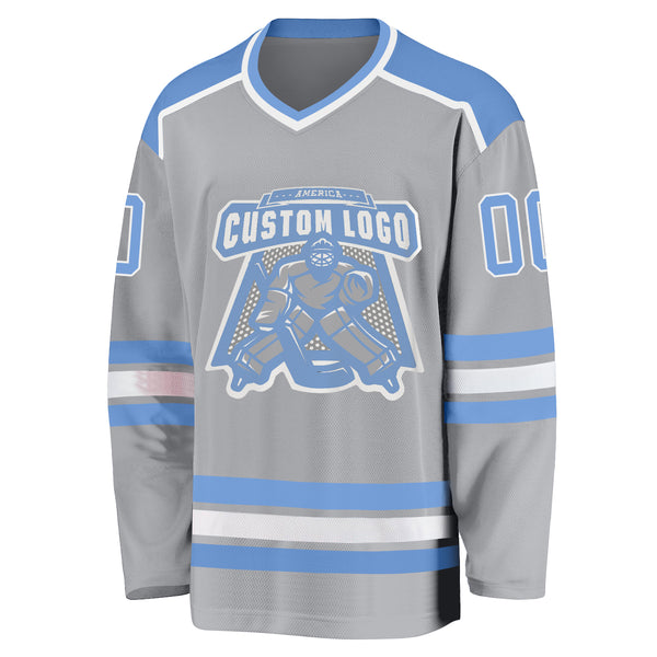 Cheap Custom White Purple-Gray Hockey Jersey Free Shipping –  CustomJerseysPro