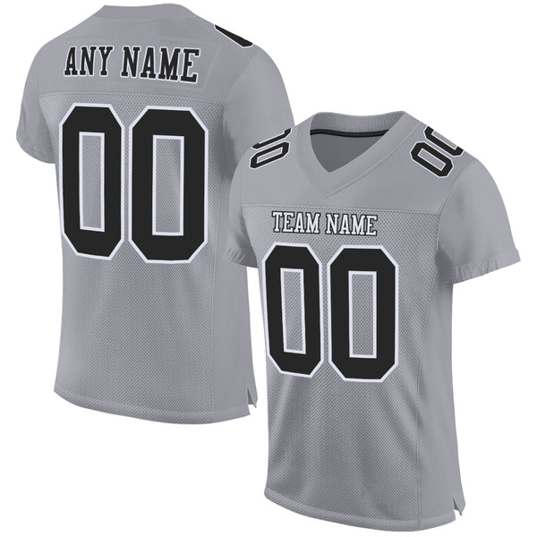 Custom Black Red-White Mesh Authentic Football Jersey – CustomJerseysPro