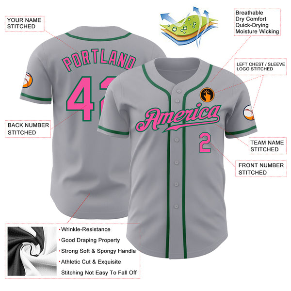 Cheap Custom White Kelly Green Authentic Baseball Jersey Free Shipping –  CustomJerseysPro