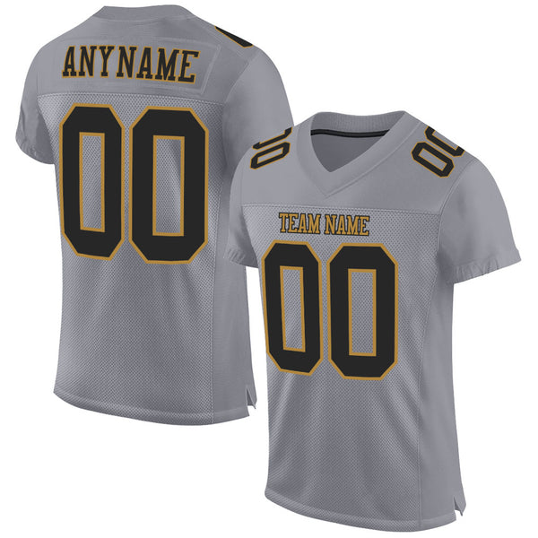 Cheap Custom Old Gold Teal-Black Mesh Authentic Football Jersey Free  Shipping – CustomJerseysPro