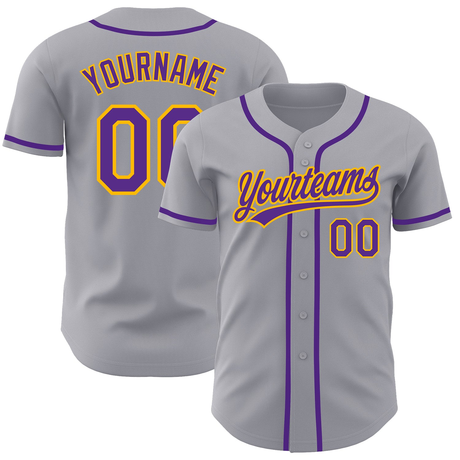 Sale Build Gold Baseball Authentic Purple Jersey White – CustomJerseysPro