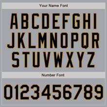 Load image into Gallery viewer, Custom Gray Black-Old Gold Authentic Baseball Jersey
