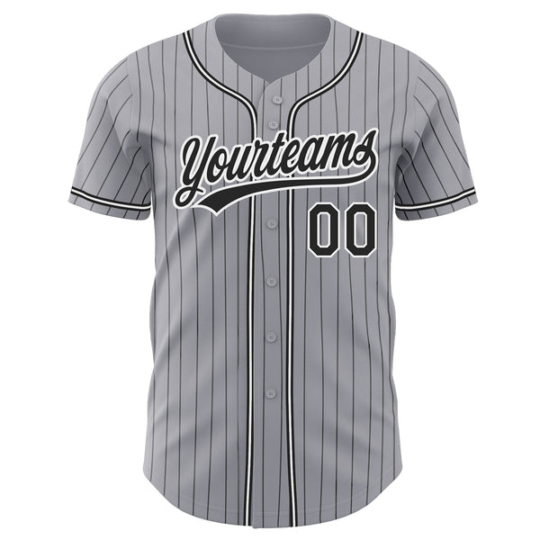 Cheap Custom White Black-Gray Authentic Baseball Jersey Free Shipping –  CustomJerseysPro