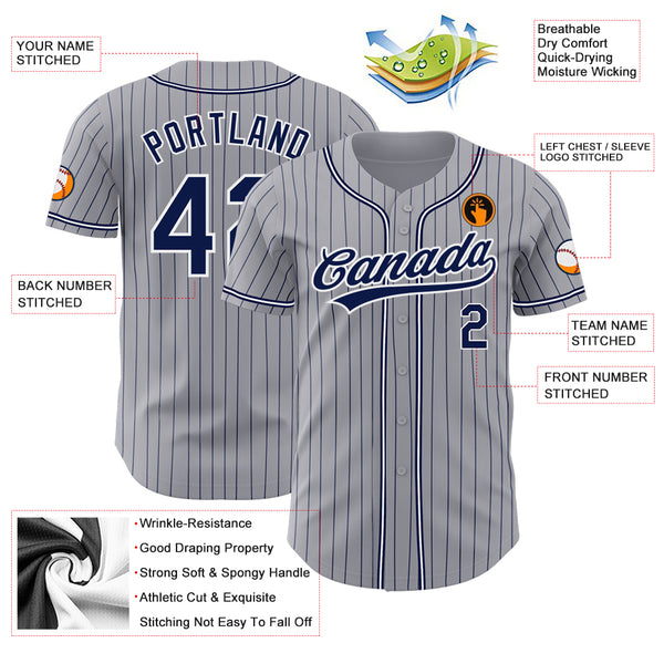 Cheap Custom White Navy Pinstripe Teal Authentic Baseball Jersey Free  Shipping – CustomJerseysPro