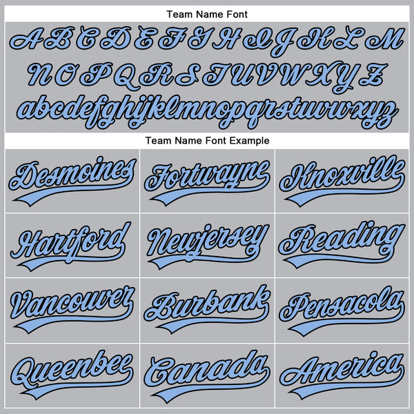 Cheap Custom Gray Black Pinstripe Light Blue Authentic Baseball Jersey Free  Shipping – CustomJerseysPro