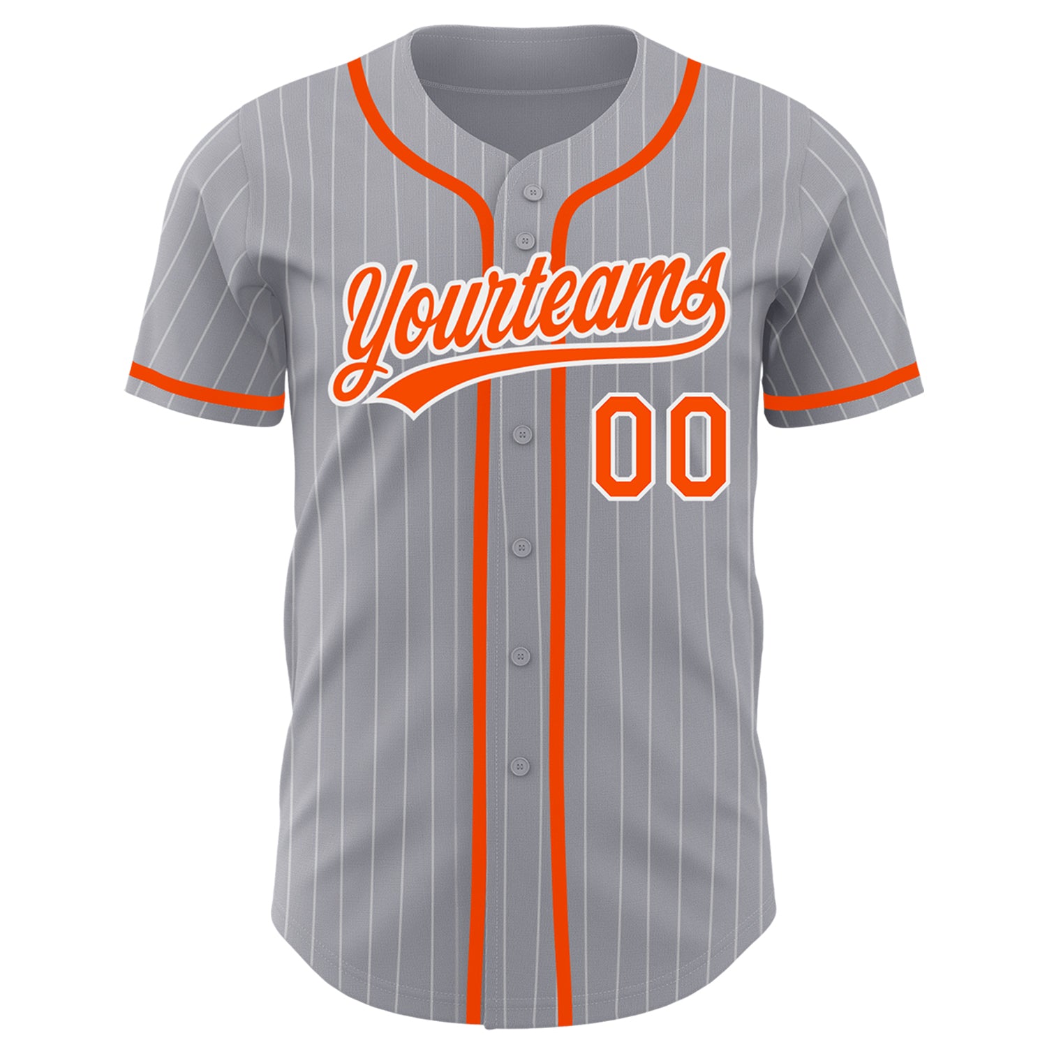 Custom Gray White-Cream Authentic Baseball Jersey Discount