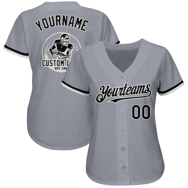 Cheap Custom Gray Green-Black Authentic Baseball Jersey Free Shipping –  CustomJerseysPro