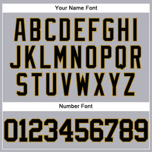 Load image into Gallery viewer, Custom Gray Black-Old Gold Authentic Baseball Jersey
