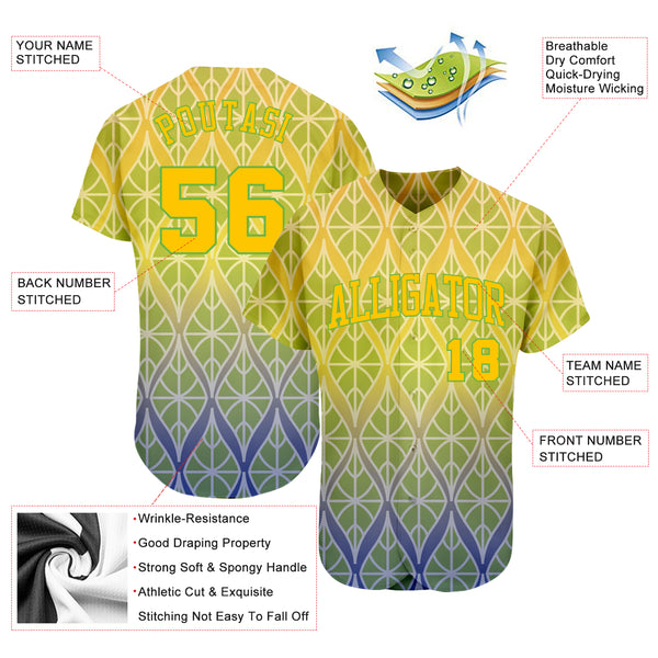 Cheap Custom Black Neon Green-White 3D Pattern Design Authentic Baseball  Jersey Free Shipping – CustomJerseysPro