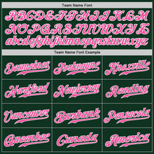 Charger l&#39;image dans la galerie, Custom Green Pink-White Authentic Baseball Jersey
