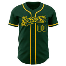 Charger l&#39;image dans la galerie, Custom Green Green-Gold Authentic Baseball Jersey
