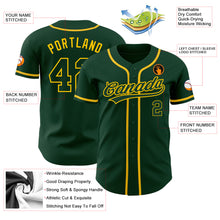 Charger l&#39;image dans la galerie, Custom Green Green-Gold Authentic Baseball Jersey
