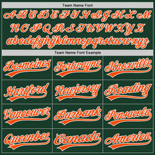 Charger l&#39;image dans la galerie, Custom Green Orange-White Authentic Baseball Jersey
