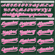 Charger l&#39;image dans la galerie, Custom Green Pink-White Authentic Baseball Jersey
