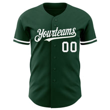 Charger l&#39;image dans la galerie, Custom Green White Authentic Baseball Jersey
