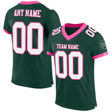 Charger l&#39;image dans la galerie, Custom Green White-Pink Mesh Authentic Football Jersey
