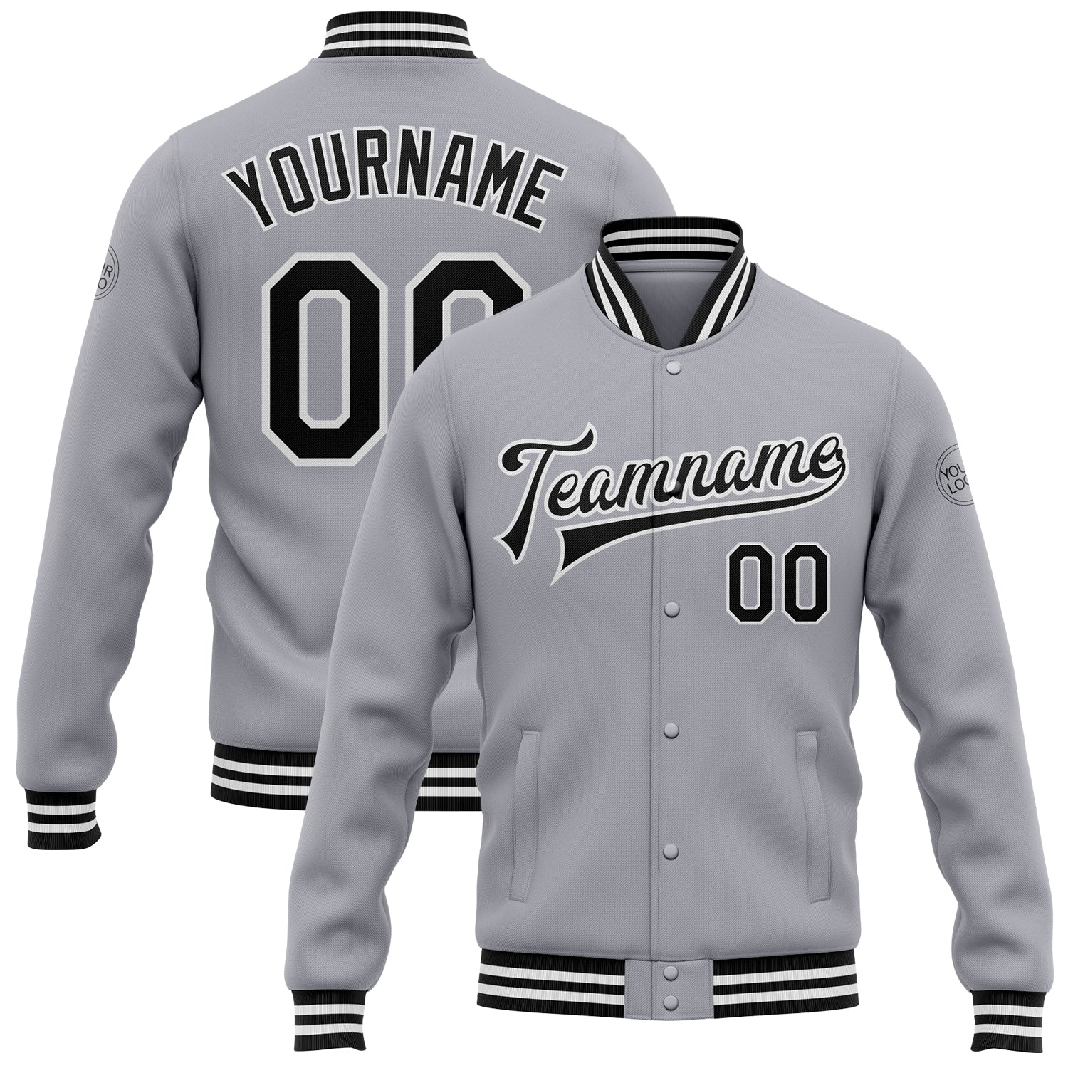 Cheap Custom White Teal-Black Bomber Full-Snap Varsity Letterman Jacket  Free Shipping – CustomJerseysPro