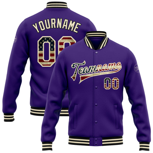 Vintage Purple Varsity Jacket