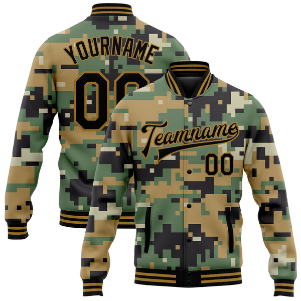 Custom Camo Old Gold-Royal Authentic Salute To Service Baseball