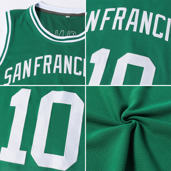 Sale Build Basketball Authentic Kelly Green Throwback Jersey Gold –  CustomJerseysPro