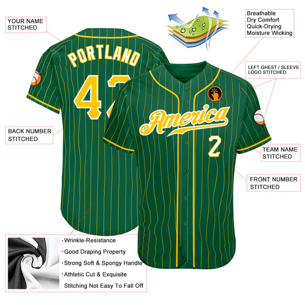 Cheap Custom Green Gold 3D Oakland City Edition Fade Fasion Authentic  Baseball Jersey Free Shipping – CustomJerseysPro