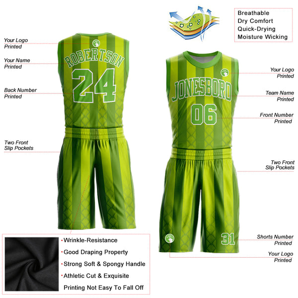 Cheap Custom Gold Neon Green-White Authentic Throwback Basketball Jersey  Free Shipping – CustomJerseysPro
