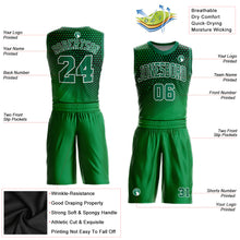 Charger l&#39;image dans la galerie, Custom Kelly Green Kelly Green-Black Round Neck Sublimation Basketball Suit Jersey
