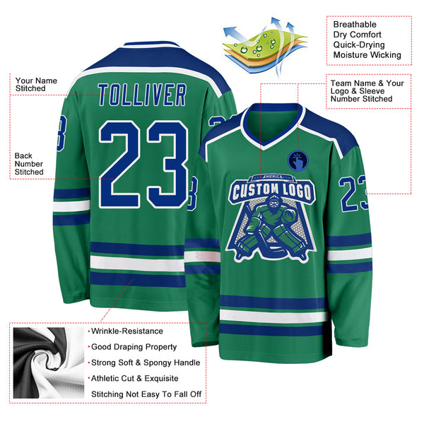 Cheap Custom Pink White-Green Hockey Jersey Free Shipping – CustomJerseysPro