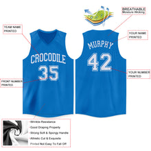 Загрузить изображение в средство просмотра галереи, Custom Blue White V-Neck Basketball Jersey
