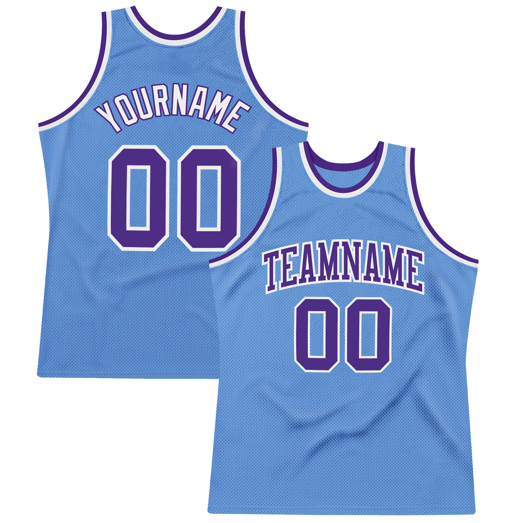 Custom Basketball Jerseys Purple & White Home and Away Old 