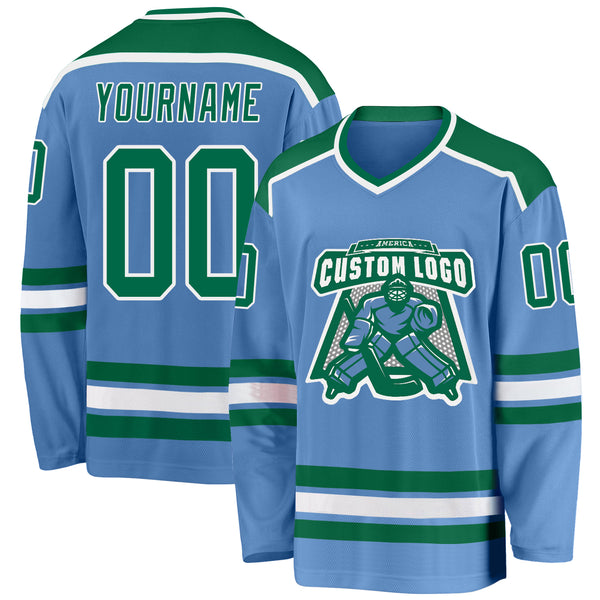 Cheap Custom Pink Green-White Hockey Jersey Free Shipping – CustomJerseysPro