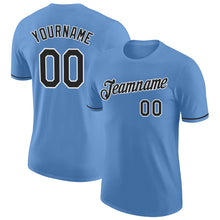 Charger l&#39;image dans la galerie, Custom Light Blue Black-White Performance T-Shirt
