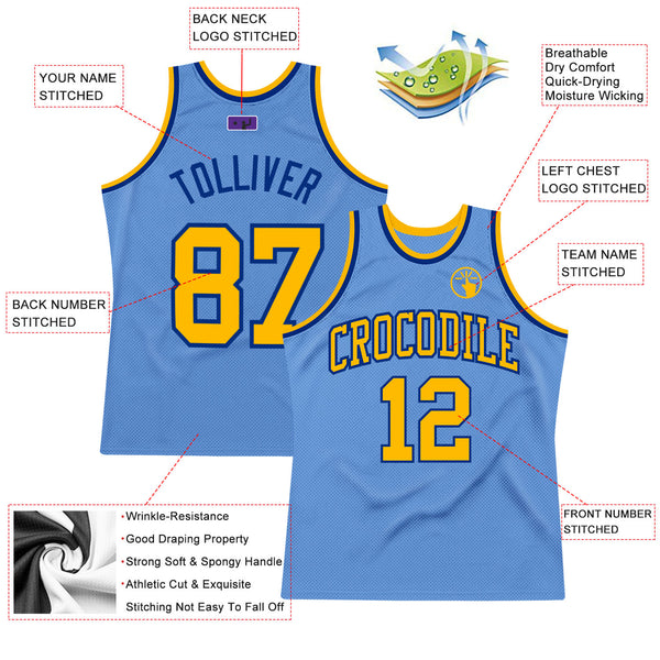 Cheap Custom Royal Gold-Light Blue Authentic Throwback Basketball Jersey  Free Shipping – CustomJerseysPro