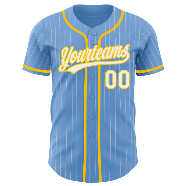 Custom Baseball Jersey Light Blue-Royal-Yellow – Vients
