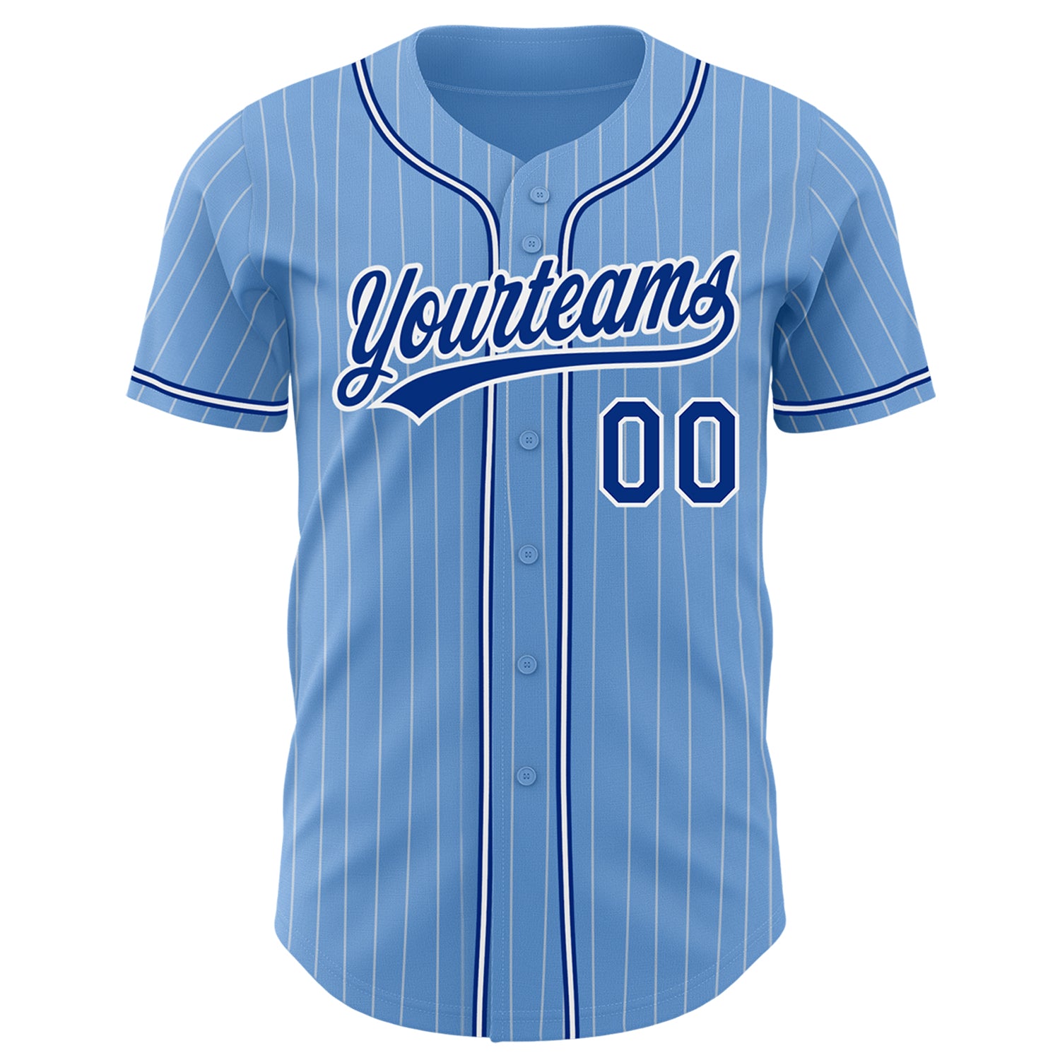 Cheap Custom Light Blue White-Royal Authentic Baseball Jersey Free Shipping  – CustomJerseysPro