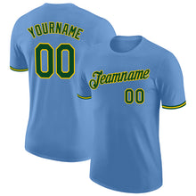 Charger l&#39;image dans la galerie, Custom Light Blue Green-Yellow Performance T-Shirt
