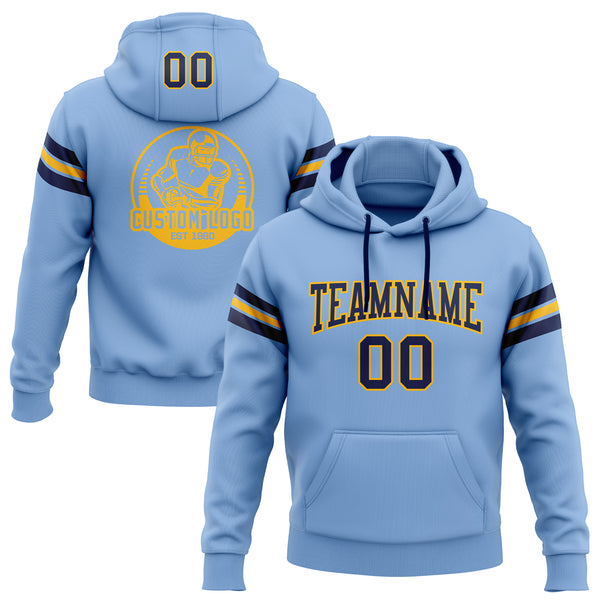 Navy and gold store hoodie