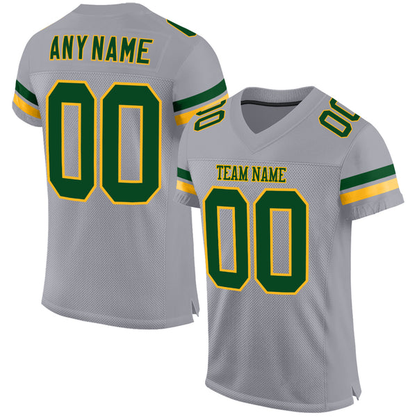 Cheap Custom Green Gold-White Mesh Split Fashion Football Jersey Free  Shipping – CustomJerseysPro