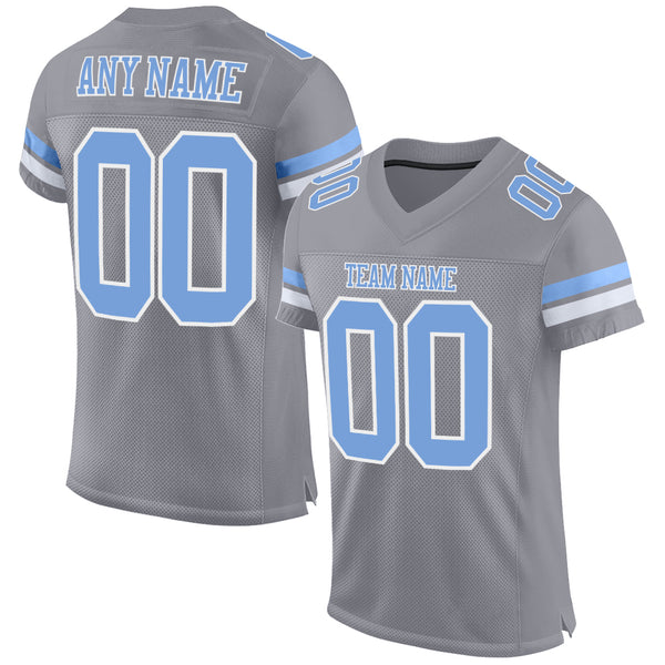  Custom Light Blue & White Fan Jersey Choice of Economical 1  Color Print Adult Small : Clothing, Shoes & Jewelry