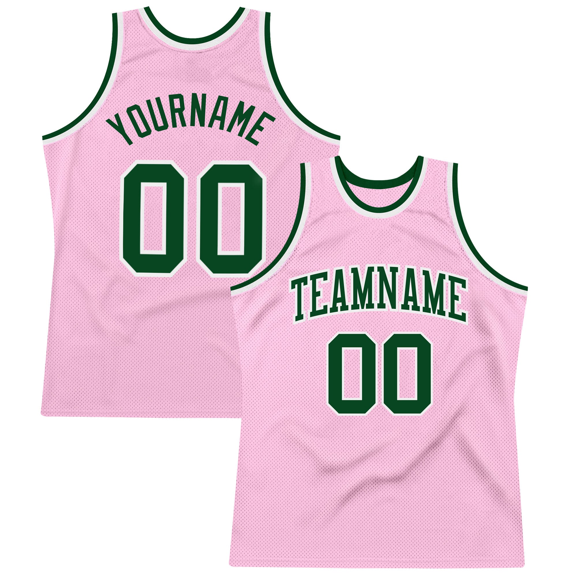 Custom Team Pink Basketball Authentic Light Blue Throwback Jersey Camo