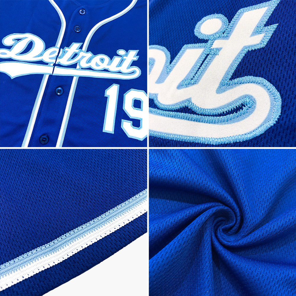 Kansas City Blue White Blue Custom Name Baseball Jerseys for Men & WomenJN4056, S / Piping