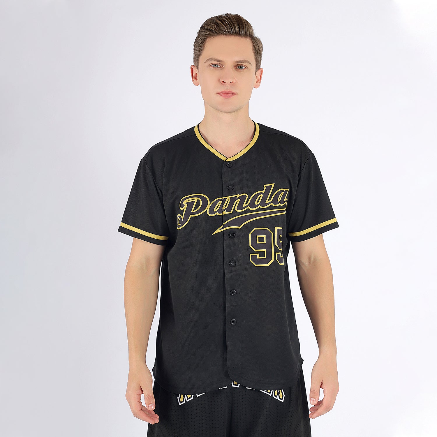 Custom Baseball Jersey Black Gold-Black Authentic Men's Size:XL