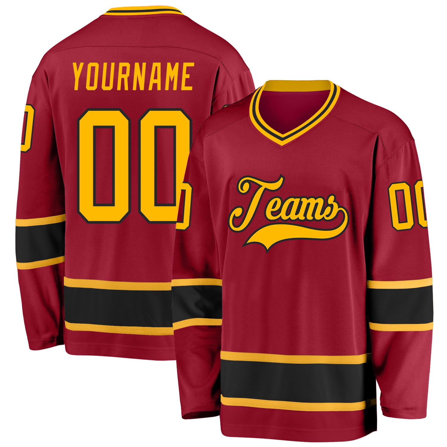 Custom Gray Black-Maroon Hockey Jersey Discount